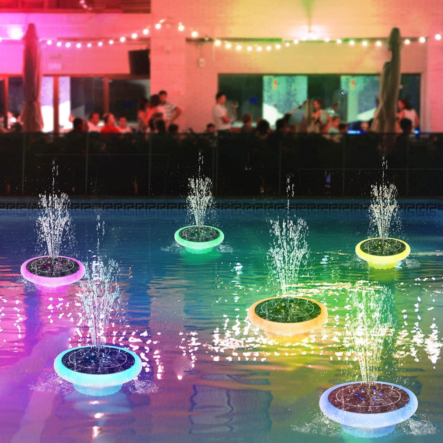 ColorSplash™ Solar RGB Floating Pool Fountain