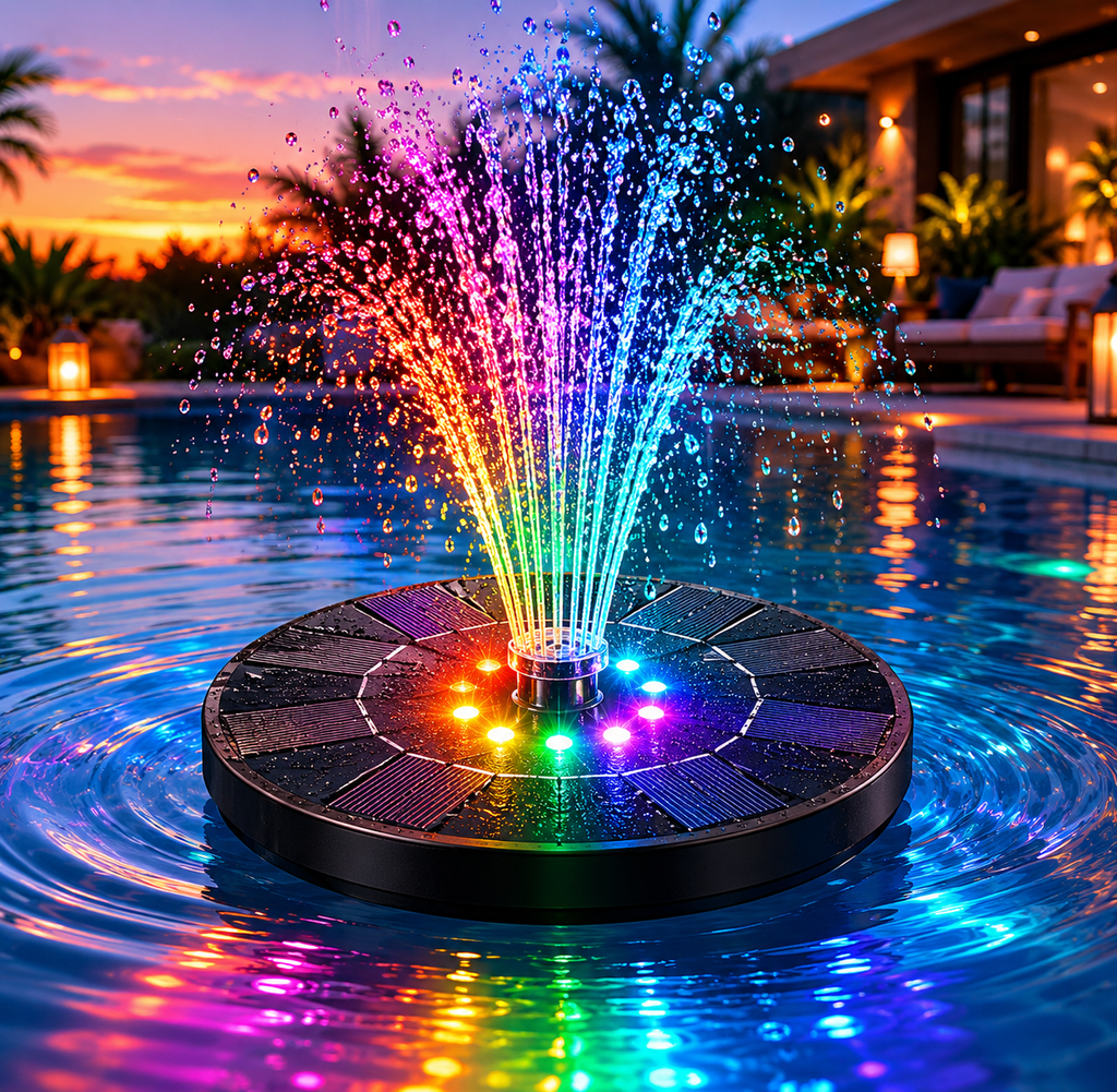 ColorSplash™ Solar RGB Floating Pool Fountain